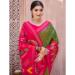 Picture of Good Looking Silk Dark Olive Green Saree