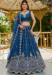 Picture of Well Formed Satin Midnight Blue Lehenga Choli
