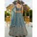 Picture of Amazing Satin Dark Slate Grey Lehenga Choli