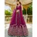 Picture of Splendid Satin Pink Lehenga Choli