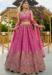 Picture of Bewitching Satin Pale Violet Red Lehenga Choli
