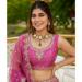 Picture of Bewitching Satin Pale Violet Red Lehenga Choli