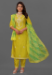 Picture of Exquisite Cotton Golden Rod Readymade Salwar Kameez