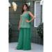 Picture of Ideal Georgette Sea Green Readymade Salwar Kameez