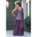 Picture of Enticing Georgette Purple Readymade Salwar Kameez