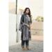 Picture of Chiffon Dark Slate Grey Readymade Salwar Kameez