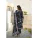 Picture of Chiffon Dark Slate Grey Readymade Salwar Kameez