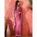 Picture of Charming Chiffon & Satin & Silk Pale Violet Red Saree