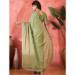 Picture of Chiffon & Satin & Silk Dark Olive Green Saree