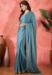 Picture of Ideal Chiffon & Satin & Silk Cadet Blue Saree