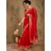 Picture of Good Looking Chiffon & Satin & Silk Dark Red Saree