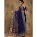 Picture of Beauteous Chiffon & Satin & Silk Midnight Blue Saree
