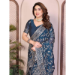 Picture of Shapely Silk Dark Slate Grey Saree