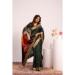 Picture of Ideal Silk Dark Olive Green Saree