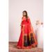 Picture of Fine Silk Tomato Saree