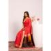 Picture of Fine Silk Tomato Saree