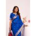 Picture of Splendid Silk Medium Blue Saree