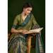 Picture of Fascinating Silk Dark Olive Green Saree