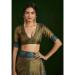 Picture of Fascinating Silk Dark Olive Green Saree