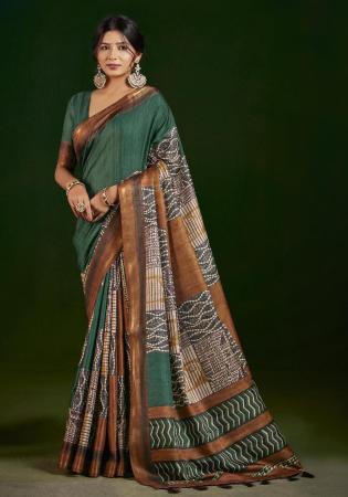 Picture of Appealing Silk Cadet Blue Saree