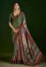 Picture of Ideal Silk Dark Olive Green Saree