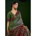 Picture of Ideal Silk Dark Olive Green Saree