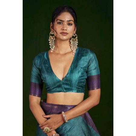 Picture of Superb Silk Sea Green Saree