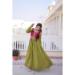 Picture of Ravishing Chiffon Dark Olive Green Readymade Gown