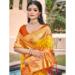 Picture of Alluring Silk Golden Rod Saree