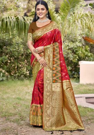 Picture of Splendid Silk Dark Red Saree