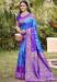 Picture of Stunning Silk Dodger Blue Saree