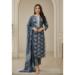 Picture of Cotton Dark Slate Grey Readymade Salwar Kameez