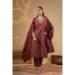 Picture of Bewitching Cotton Maroon Readymade Salwar Kameez