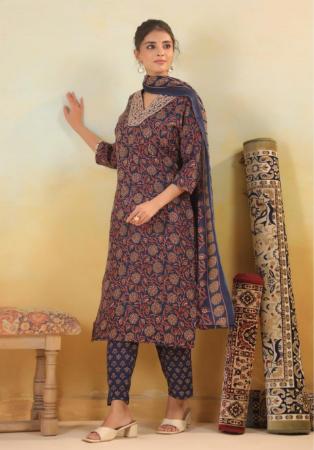 Picture of Delightful Cotton Dim Gray Readymade Salwar Kameez