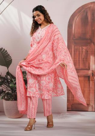 Picture of Sightly Cotton Light Coral Readymade Salwar Kameez