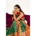 Picture of Classy Silk Dark Olive Green Saree