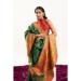 Picture of Classy Silk Dark Olive Green Saree