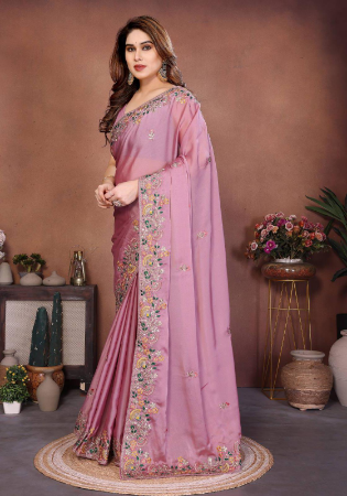 Picture of Wonderful Silk Rosy Brown Saree