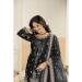 Picture of Bewitching Chiffon Black Straight Cut Salwar Kameez