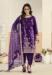 Picture of Stunning Chiffon Purple Straight Cut Salwar Kameez