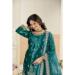 Picture of Splendid Chiffon Dark Cyan Straight Cut Salwar Kameez