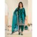 Picture of Splendid Chiffon Dark Cyan Straight Cut Salwar Kameez