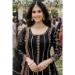 Picture of Splendid Georgette Black Straight Cut Salwar Kameez