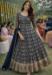 Picture of Georgette Dim Gray Straight Cut Salwar Kameez