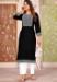 Picture of Superb Rayon Black Readymade Salwar Kameez