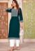Picture of Exquisite Rayon Dark Green Readymade Salwar Kameez