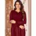 Picture of Delightful Georgette Maroon Kurtis & Tunic