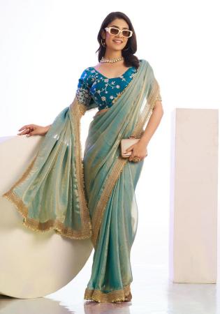 Picture of Wonderful Silk Light Slate Grey Saree