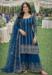 Picture of Sightly Chiffon Navy Blue Straight Cut Salwar Kameez