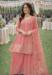 Picture of Comely Chiffon Pink Straight Cut Salwar Kameez